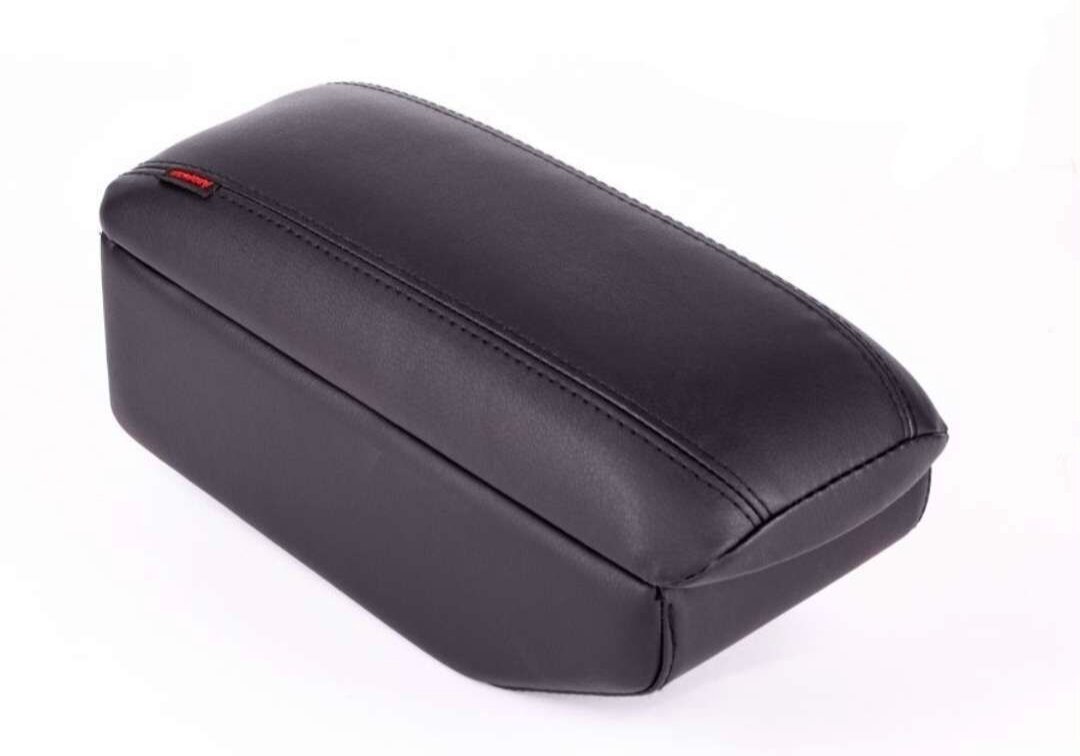 Бар-подлокотники для Hyundai Accent из эко-кожи черного цвета (Аламар)