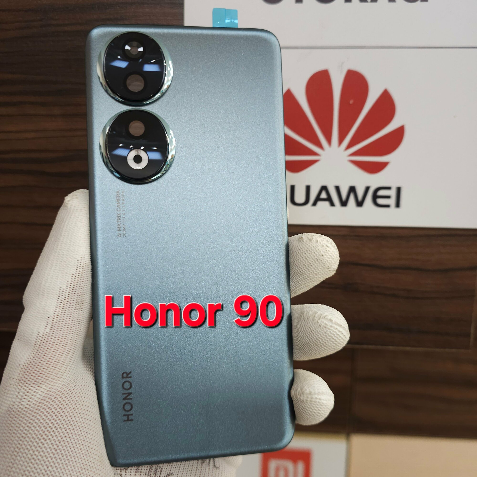 Крышка для Honor 90 оригинал (заднее стекло) цвет: Зелёный