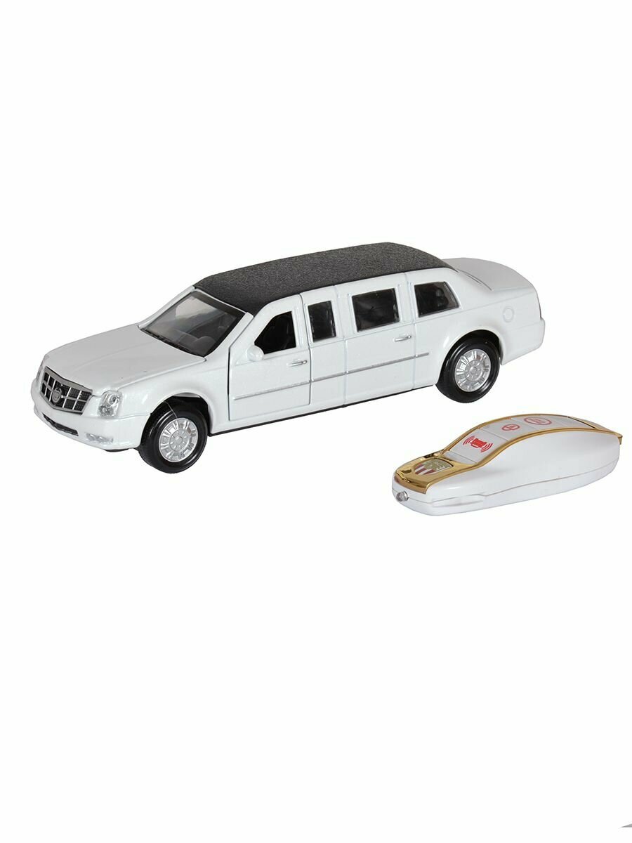 Коллекционная машинка металлическая лимузин, игрушки модели машинок с ИК-брелком