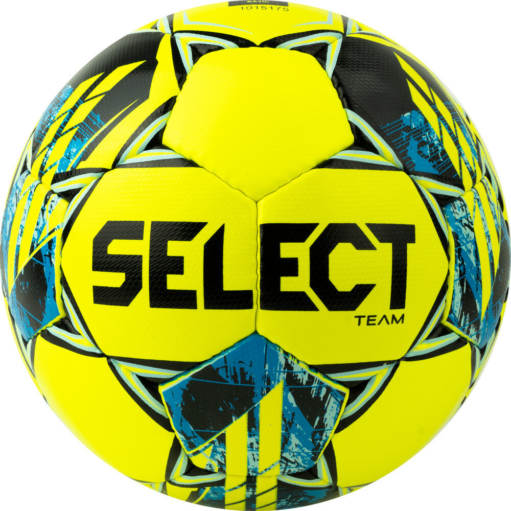 Мяч для футбола SELECT Team Basic V23, Yellow/Black, 5