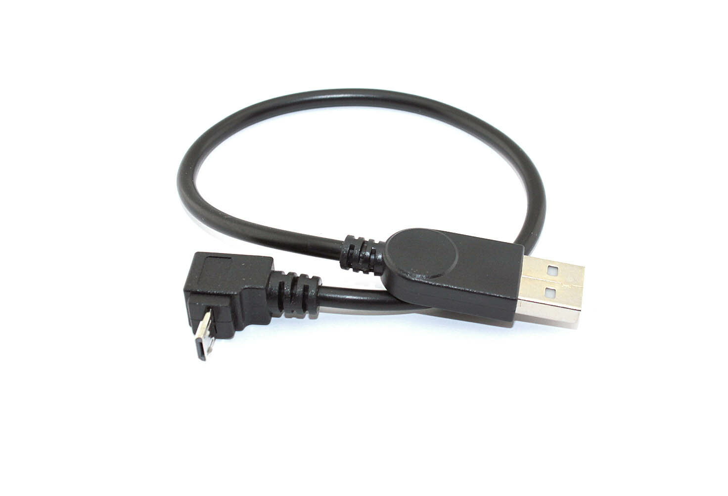 Кабель USB Type A на Micro USB угол вверх 0,25 м