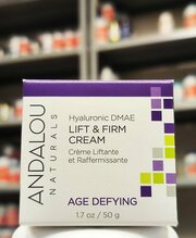 Лифтинг-крем для лица, Andalou Naturals Age Defying Hyaluronic DMAE Lift & Firm Cream 50 мл