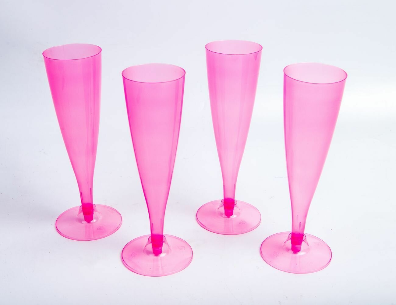 фото Набор одноразовых бокалов для шампанского воздушное настроение, розовые, 150 мл, 4 шт, Koopman International