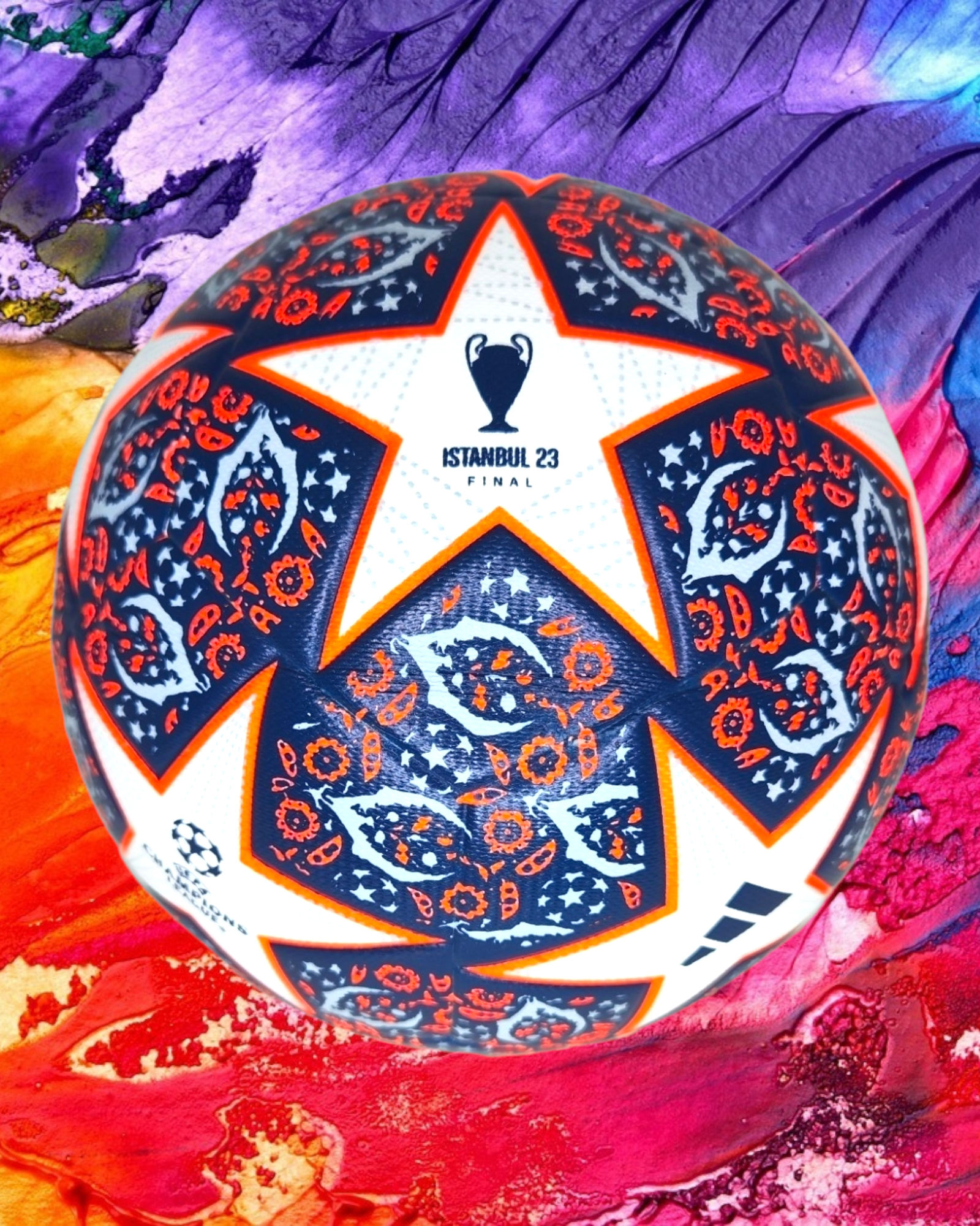 Мяч футбольный 4 дизайн чемпионата Instanbul 2023 final