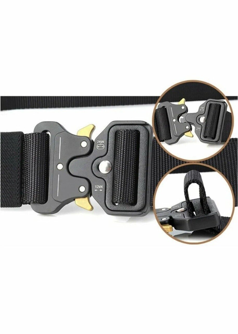 Ремень  для мужчин, размер 125, черный — фото 1