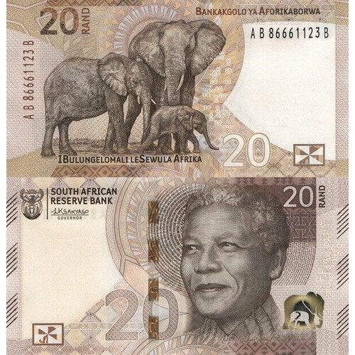 Южная Африка / ЮАР 20 рандов 2023 W149 UNC банкнота юар 100 рандов 2023 года unc
