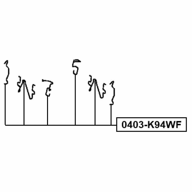 Монтажный комплект для автомобилей Mitsubishi для дисковых колодок FEBEST 0403-K94WF