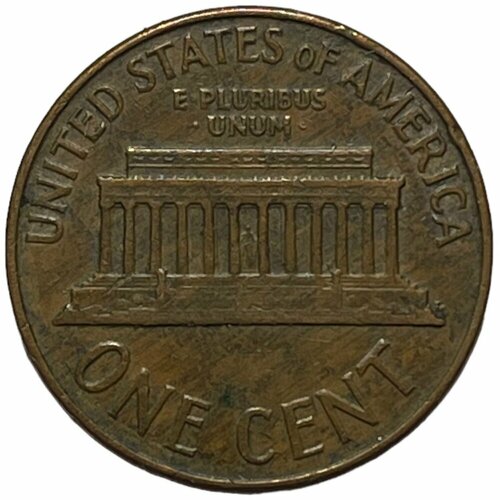 США 1 цент 1964 г. (Memorial Cent, Линкольн) (D) (Лот №2) сша 1 цент 1999 г memorial cent линкольн d лот 2