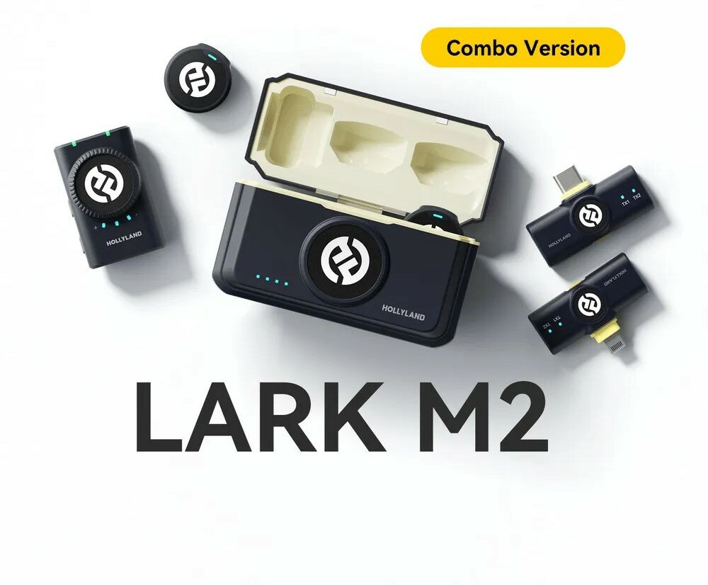 Радиосистема Hollyland Lark M2 Combo(mini jack 3.5, Usb-C, Lighting)