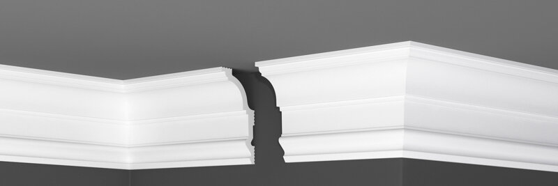 фото Плинтус потолочный Де-Багет П-27 128/62, 1шт (длина 2м)