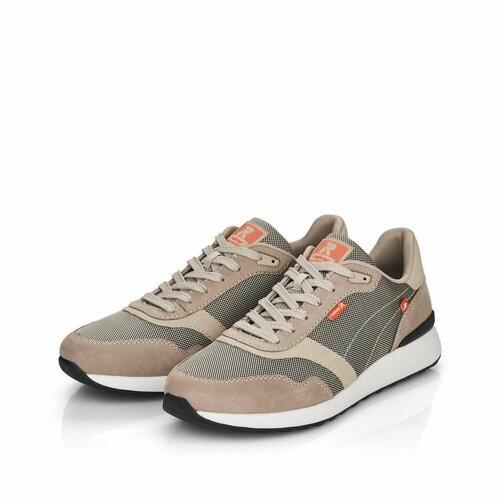 фото Кроссовки rieker, размер 43, серый, бежевый