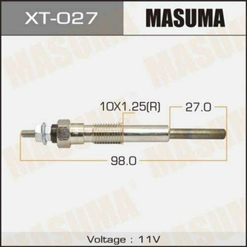 Свеча накаливания masuma pt-152 /1hz 1hdt xt-027 Masuma XT-027 Toyota: 19850-64031