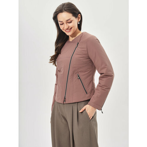 фото Куртка d'imma fashion studio билли, размер 44, пыльная роза, розовый