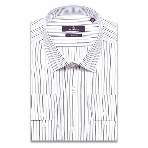 Рубашка POGGINO, размер XL (43-44 cm.), белый