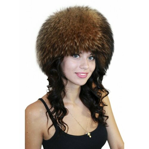 фото Шапка lemmex кубанка меховая "шоколад", размер 57-58, коричневый