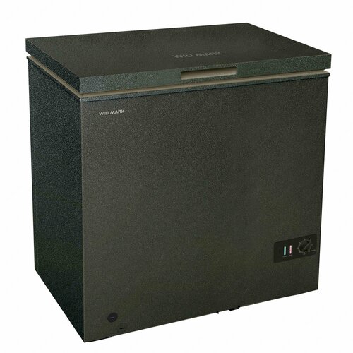 Морозильный ларь WILLMARK CF-250BS (225л,-26 -12С/0 +10С, 3корз, гар.3 года, покрытие BlackStone) темный, серый