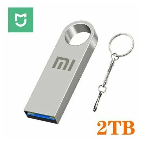 USB-флеш-накопитель Xiaomi USB3.0 OTG -флешка 2 ТБ, серебристый