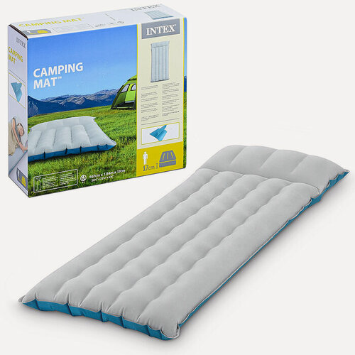 Изображение товара Матрас надувной Camping mat 184x67x17 см, винил, клапан 2-в-1, 67997 INTEX