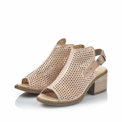 фото Босоножки rieker, размер 40, розовый