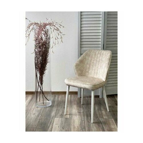 Стул VENA, цвет FIESTA Молочный, велюр 