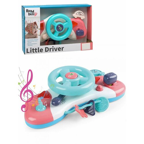 Руль музыкальный Маленький водитель Little Driver (свет, звук) BamBini K999-85G руль музыкальный bambini русифицированная упаковк