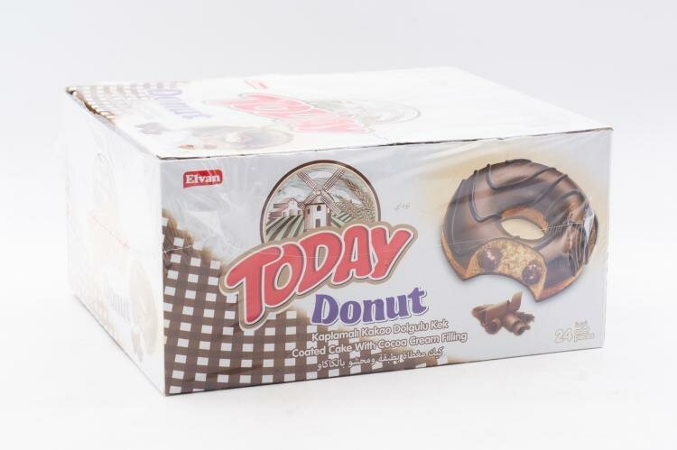 Кекс Today Donut вкус какао 50 грамм Упаковка 24 шт