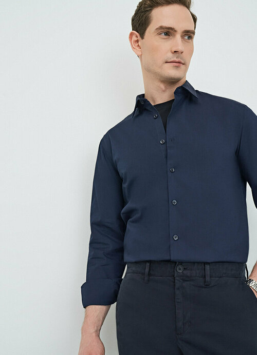 Рубашка OSTIN, размер 58-60, синий