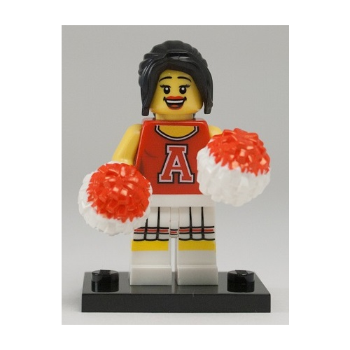 Минифигурка LEGO 8833 Red Cheerleader col08-13