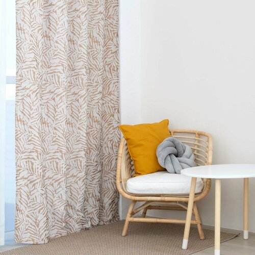 Штора портьерная Этель Элит цвет бежевый на шторной ленте 270х300 см 150грм2 100 пэ 2845₽