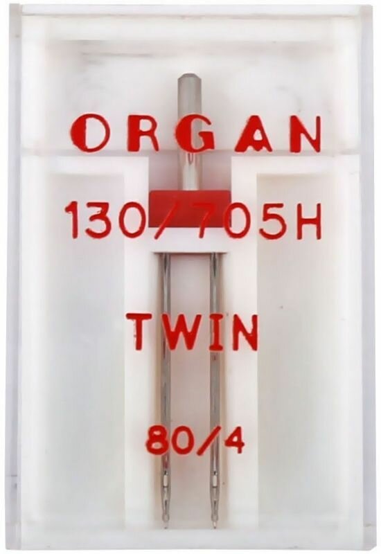 Organ Игла Organ двойная универсальная № 80/4 1 шт. 130/705H