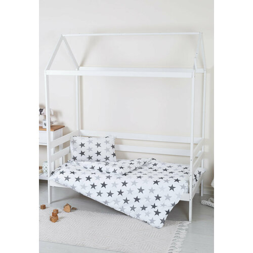 Постельное белье в кроватку 160х80 «Звезды» постельное белье в кроватку с бортиками подушками конфетти