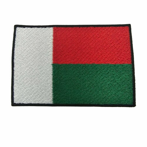 Нашивка шеврон патч, Флаг Мадагаскара , размер 80х55 мм шеврон нашивка патч флаг чечни размер 80х55 мм