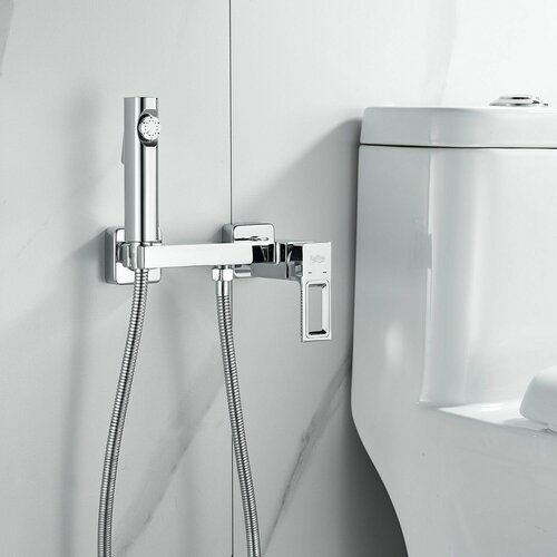 Смеситель с гигиеническим душем RAFFINE F0596-1 хром