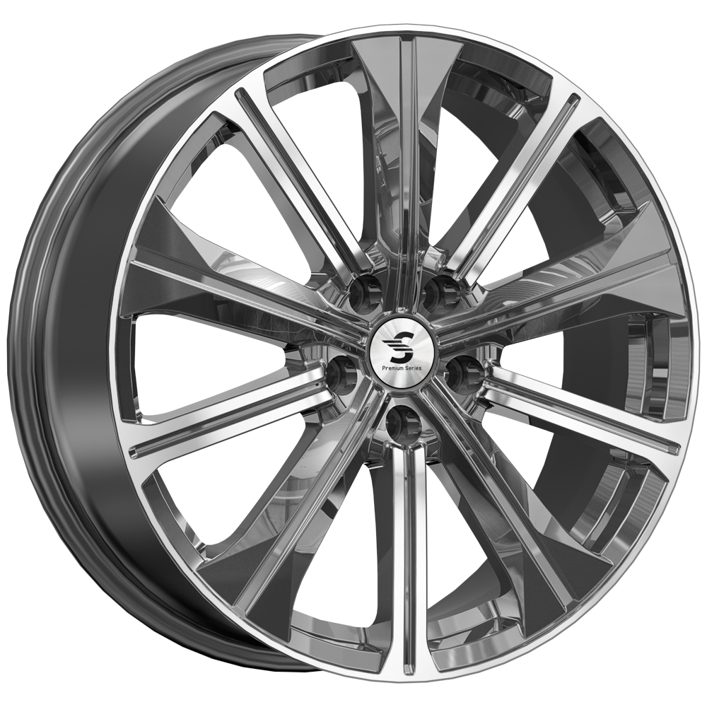 Premium Series КР013 7 x 19 5*108 45 60.1 Diamond Gloss Graphite