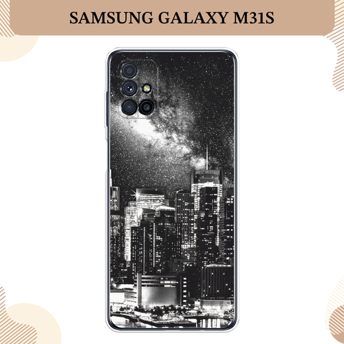 Силиконовый чехол Ночной Нью-Йорк на Samsung Galaxy M31s / Самсунг Галакси M31s