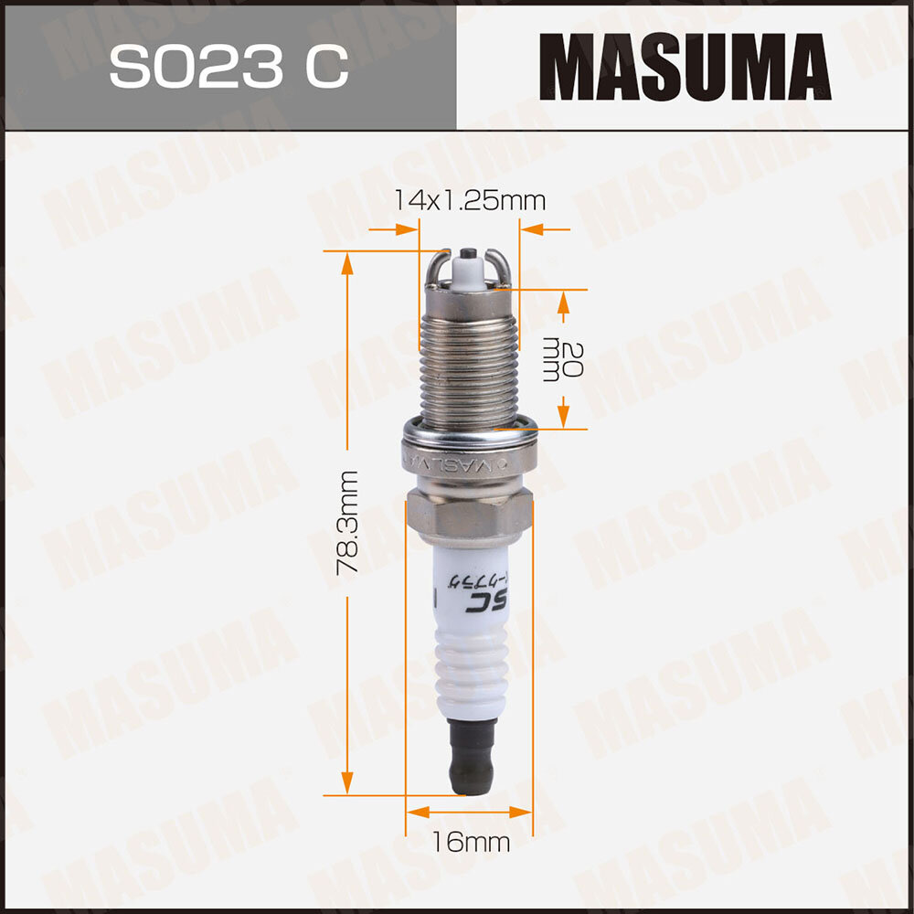 Свеча зажигания Masuma S023C Nickel BKR5EKUD