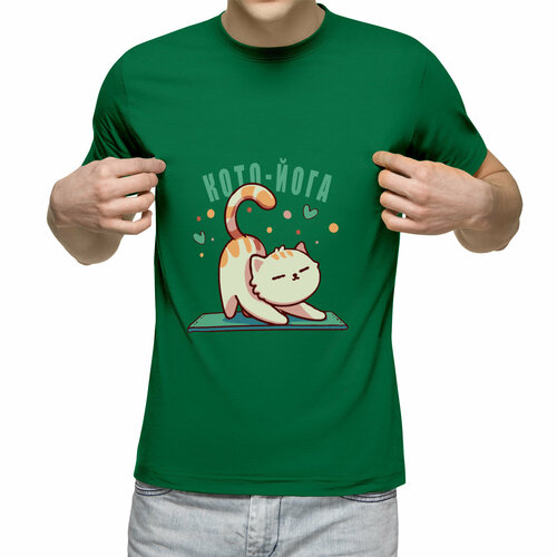 Футболка Us Basic, размер S, зеленый мужская футболка кото йога m зеленый