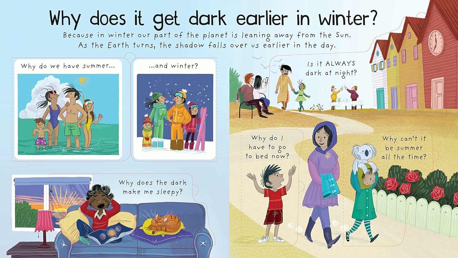 Книга First Questions & Answers: Why Is It Dark at Night? (board book) - фото №2