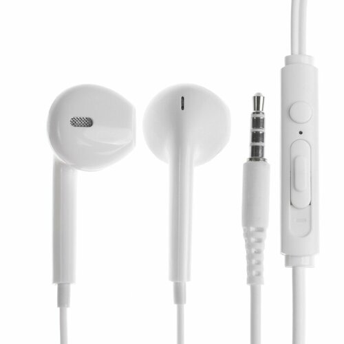 Наушники BYZ S870 проводные вкладыши микрофон 35 мм 12 м белые 330₽
