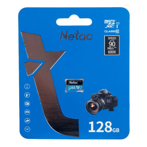 Карта памяти 128GB Netac MicroSDXC Class 10 UHS-I U1 P500 Standart + адаптер - фото №15