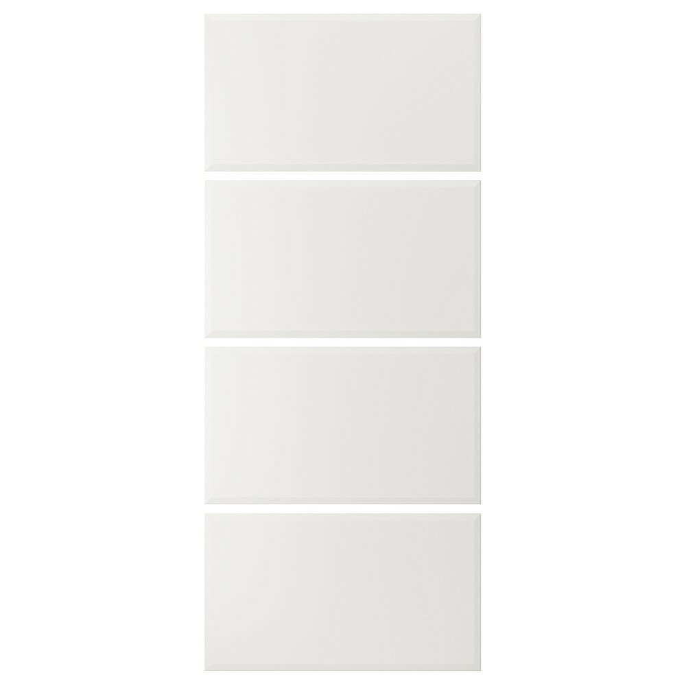 Панели д/рамы раздвижной дверцы шкафа тьёрхом 100x236 см, 4 шт, белый