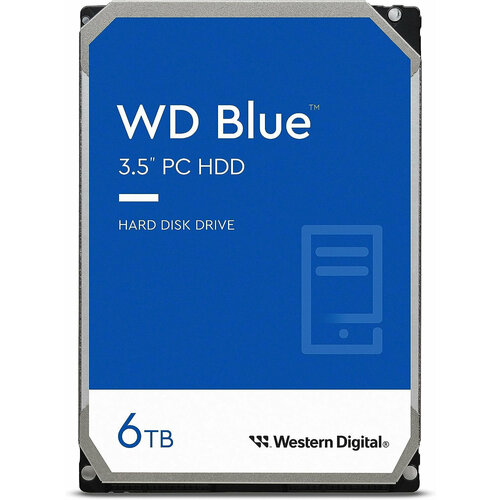 6TB WD Blue WD60EZAX Serial ATA III 5400 rpm 256Mb buffer 21601₽