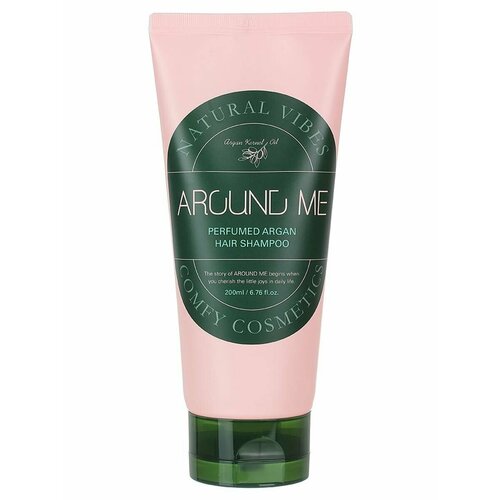 Шампунь для волос парфюмированный с экстрактом арганы Around Me Perfumed Argan Hair Shampoo 200 мл, Welcos шампунь для волос welcos around me p peppermint hair shampoo 500ml