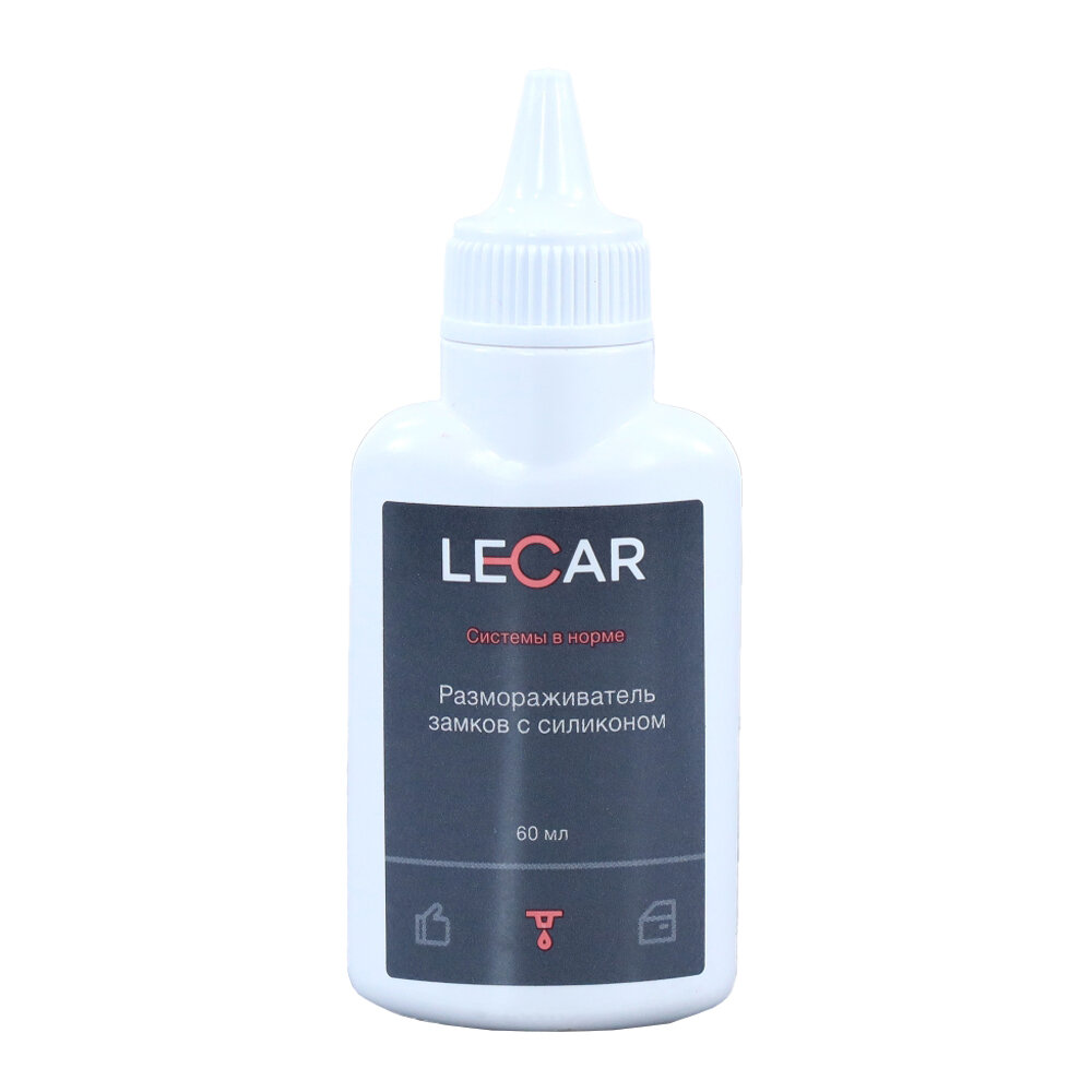 Размораживатель замков с силиконом LECAR 60 мл. (флакон)