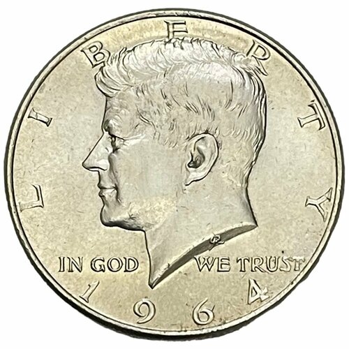 США 50 центов (1/2 доллара) 1964 г. (Полдоллара Кеннеди) (Лот №3) сша 50 центов 1 2 доллара 1964 г полдоллара кеннеди