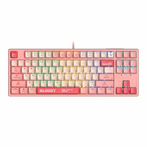 Клавиатура A4Tech Bloody S87 Energy механическая розовый USB for gamer LED S87 USB ENERGY PINK 1198000₽