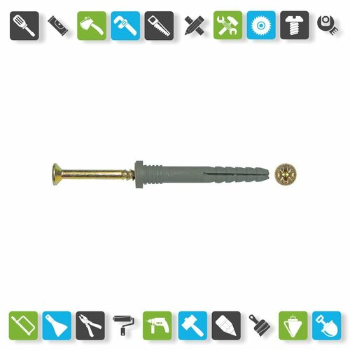 Дюбель-гвоздь SWFS 8L80 125 шт 3565₽