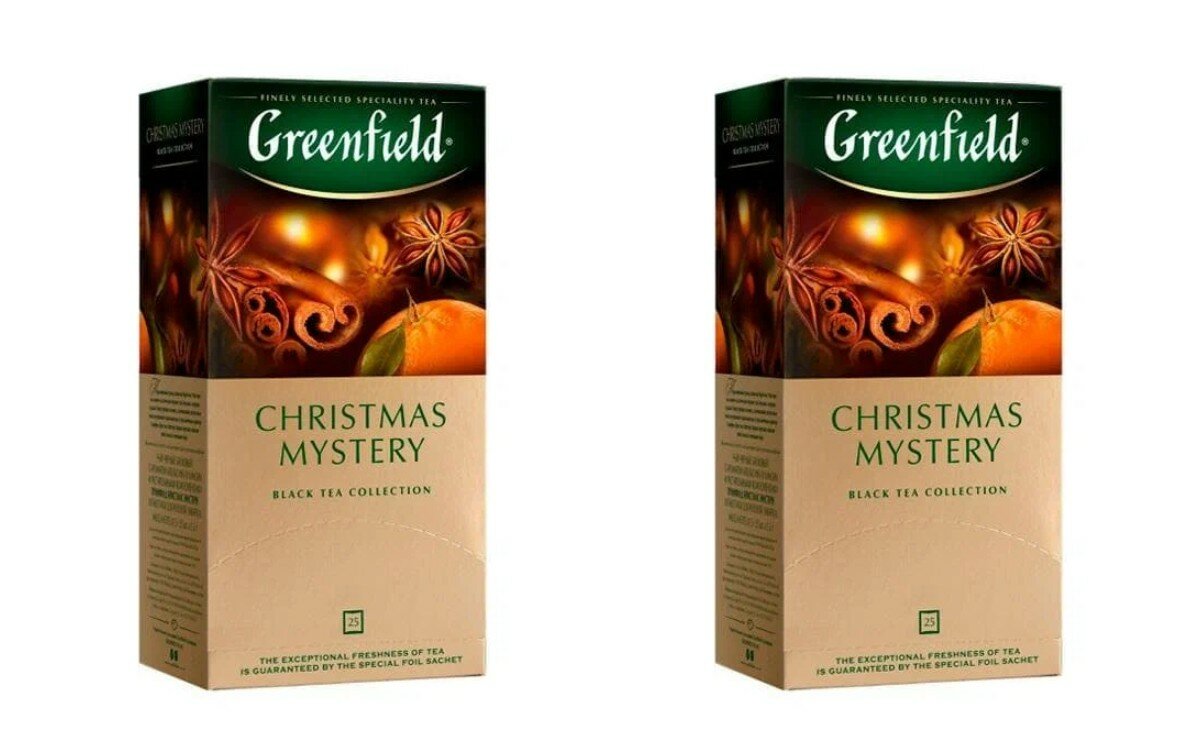 Чай черный Greenfield, Christmas Mystery, 25 пакетиков, 2 шт