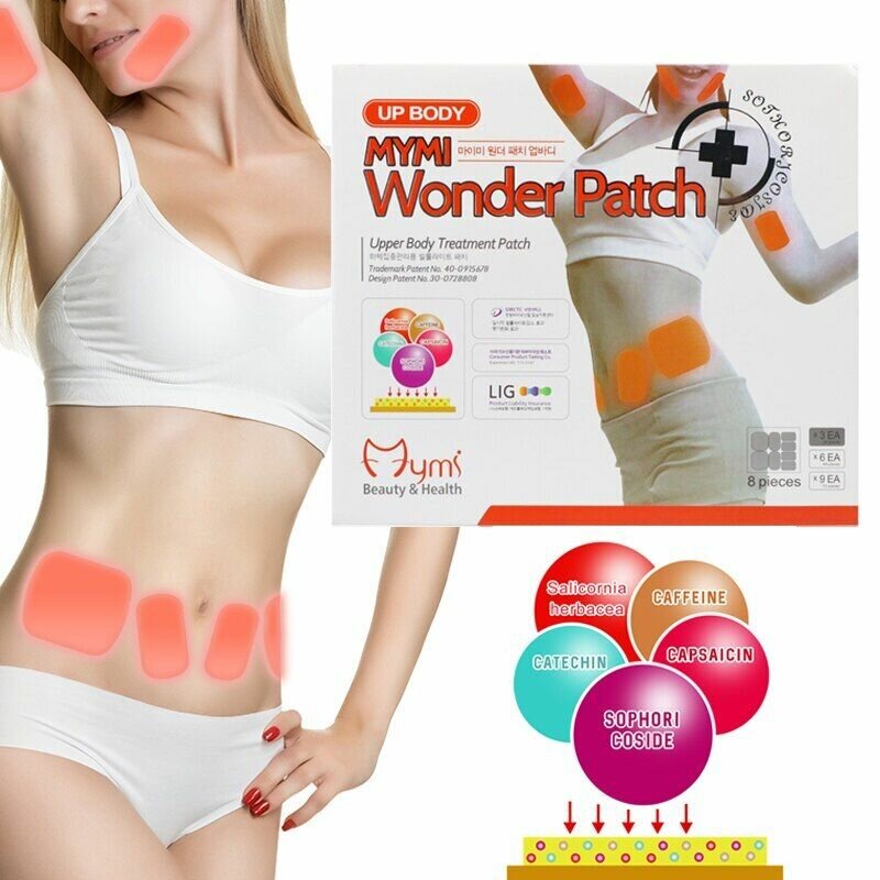Up Body Wonder Patch набор пластырей для похудения в области талии, плеч, лица, комплект из 24 патчей