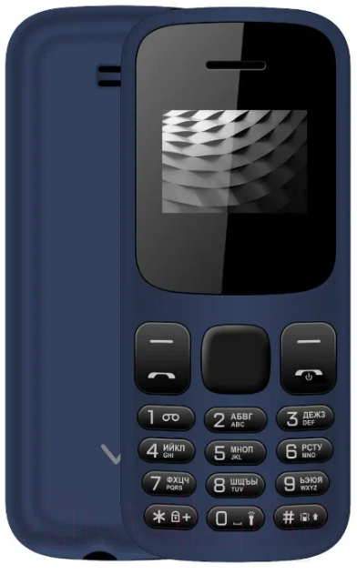 Телефон VERTEX M114, 2 SIM, синий